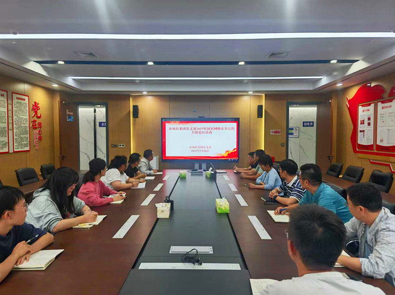市城投集團黨支部開展2025年國家網絡安全宣